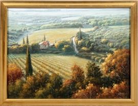 SANTINI, OIL ON CANVAS, C1950, H 36", W 48", LANDSCAPE
Lot # 0275 