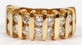 1.80CT DIAMOND AND 14KT YELLOW GOLD CHANNEL BAND, SIZE 6
Lot # 1114 
