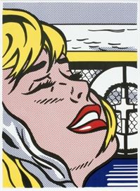 ROY LICHTENSTEIN (AMERICAN, 1923-1997) COLOR OFFSET LITHOGRAPH, 1965, IMAGE: H 26", W 19 1/8", "SHIPBOARD GIRL"
Lot # 2004