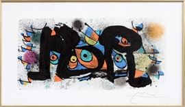 JOAN MIRO (SPANISH, 1893–1983), LITHOGRAPH, IMAGE CIRCA: H 12", W 21", "SCULPTURE I"
Lot # 2019 