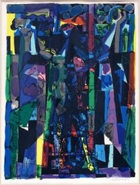 ABRAHAM RATTNER (US, 1893-1978), COLOR LITHOGRAPH, 11/125, IMAGE: H 22", W 16 3/4", UNTITLED COMPOSITION
Lot # 2031 