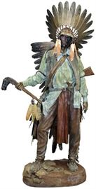 DAVE MCGARY (1958-2013) BRONZE SCULPTURE H 96", W 35" (AT THE BASE), "AMERICAN HORSE"
Lot # 2068 