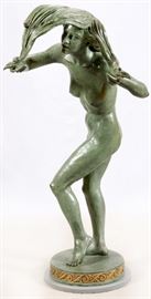 EDWARD CHESNEY (AMERICAN, 1922-2008), COLD CAST BRONZE SCULPTURE, 1981, H 6', "SOUTHWIND"
Lot # 2074