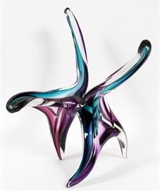 BARRY ENTNER (AMERICAN, 1959-), GLASS SCULPTURE, H 17 1/2", W 24"
Lot # 2252 