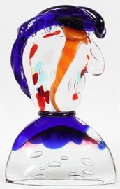 G. PIGUE MURANO GLASS BUST, H 17", W 11", L 3"
Lot # 2248 