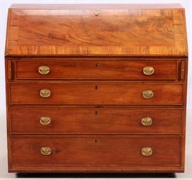 AMERICAN REVIVAL DROP FRONT DESK, H 39 1/2", W 42", D 20"
Lot # 2287 