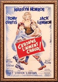 "CERTAINS L'AMENT CHAUD" MOVIE POSTER, H 46'', W 31''
Lot # 2415 