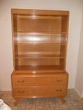 A FINE CHINA CABINET, CALLED BLONDE MAHOGANY, MADE BY NORTHERN FURNITURE CO. SHABOYGAN WIS.
