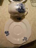 DELFT TEA CUP AND SAUCER.