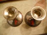 STERLING CANDLE STICK HOLDERS.