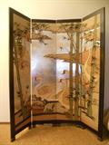 ORIENTAL ROOM DEVIDER, W/ARTIST IMPRESSION ON BOTH SIDES.