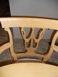 NICELY CARVED CHAIR.