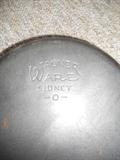 WAGNER IRON PAN, ORIGINAL PRICE TAG OF A $1.10 STILL ON IT