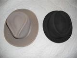 VINTAGE MENS HATS, BLACK ONE IS A STETSON