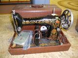 ORNATE PORTABLE SEWING MACHINE