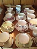 ASST CUPS AND SAUCERS