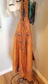 Leather western chaps