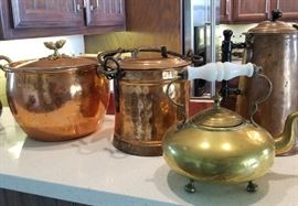 Hammered Copper & Brass Pieces