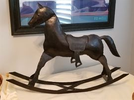 Large Iron Rocking horse (Not a toy)