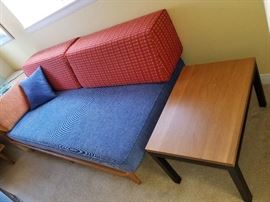 Hand signed Sept. 4th, 1958..Mid Century mint condition sofa with springs underneath!