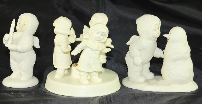 Dept 56 Snowbaby:  "Just One Little Candle, "Little Miracles" Snow Angel Candle Holder" &  "Why Don't You Talk to Me"