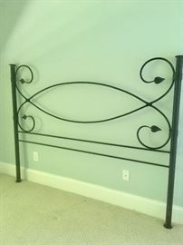 King size iron headboard 