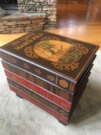 End table (book theme & storage)