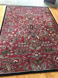 5’6” by 8’ wool rug (made in India)