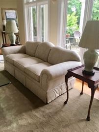 Neutral fabric sofa 