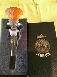 Versace crystal bottle stopper