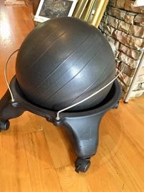 Stability ball chair