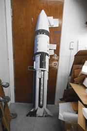 6 foot tall rocket standee