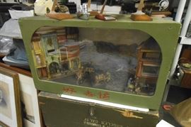 1950's diorama of Chinese village.