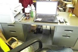Vintage metal desk.  Great condition.
