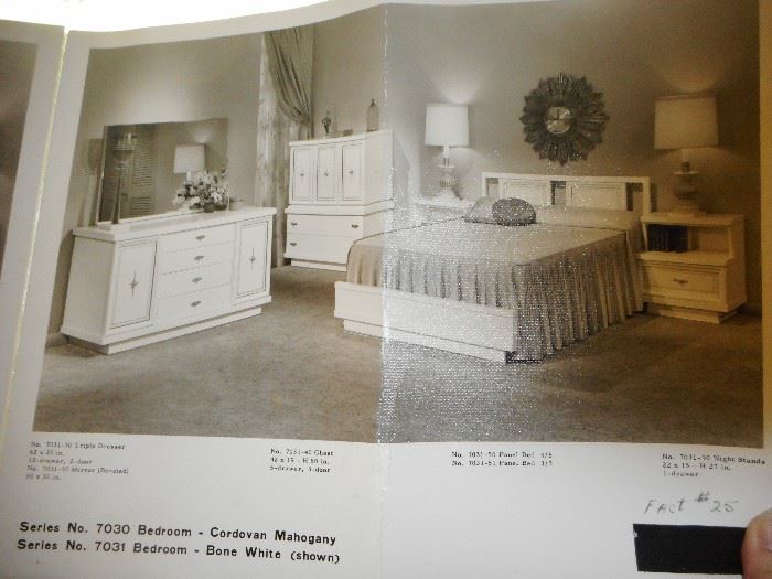 Original Brochure for the Bedroom Set.