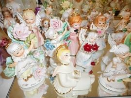 Lefton, Josef Birthday Flower Month Angels 