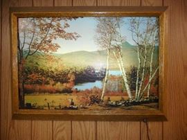 Mid Century Light Up Wall Art