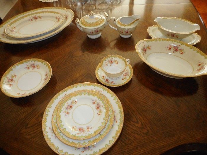 Vintage Kingswood China, Occupied Japan. Aragon .5 Piece Place Setting. 16 sets, Plus Service