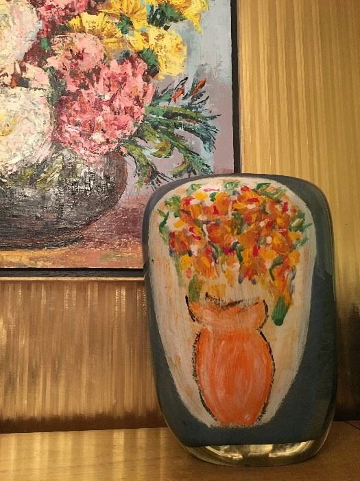 Ada Loumani Art Glass Vase
