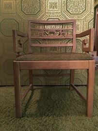Detail of James Mont Style Dining Chair 