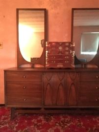 Broyhill Brasill Dresser with Double Mirror