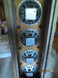 Back of tower speakers from the Hullabaloo Club
