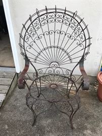 Outdoor fan chair