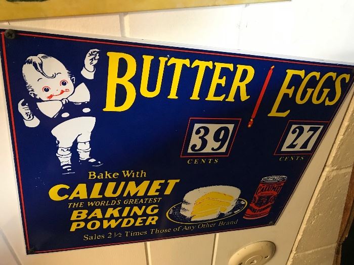 Calumet Baking powder sign