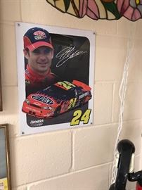 Jeff Gordon metal racing sign