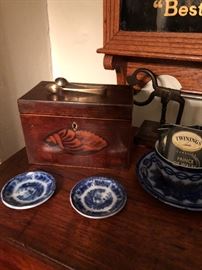 Circa 1780 tea caddy with inlay