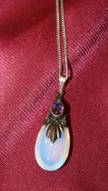 Sterling Silverm Moonstone and Amethyst