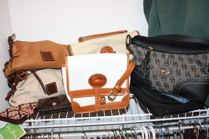 Very Nice Selection of Dooney and Bourke Pocket Books and other brands