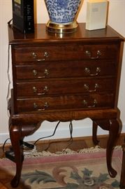 Nice Silver Chest with Lined Drawers