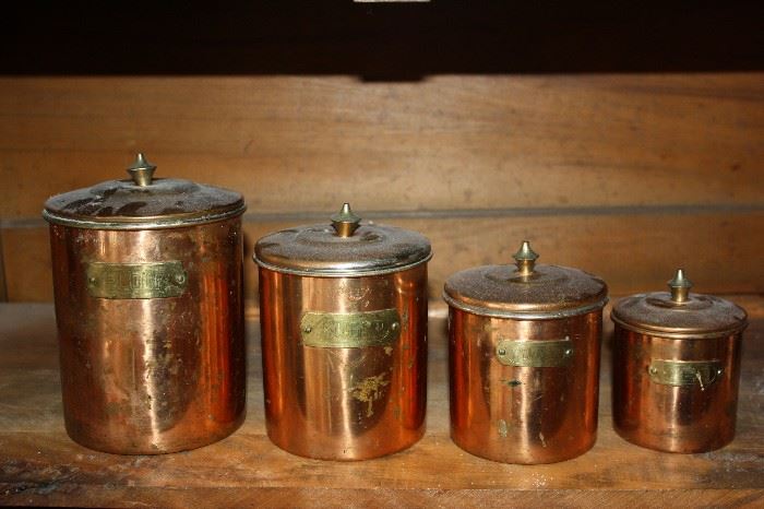 Copper Canister set 